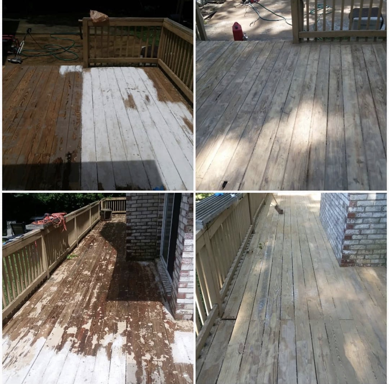 Deck restoration before and after photos in Tri-Cities, VA — Basnight Enterprises, LLC.