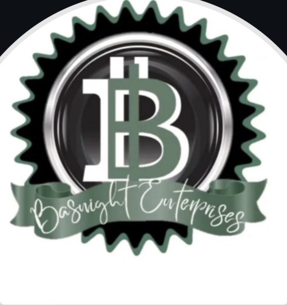 Basnight Enterprises, LLC — green and silver crest logo with 1B monogram